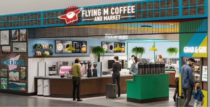 Flying M Coffee at Boise, Airport